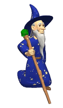 Wizard walking
